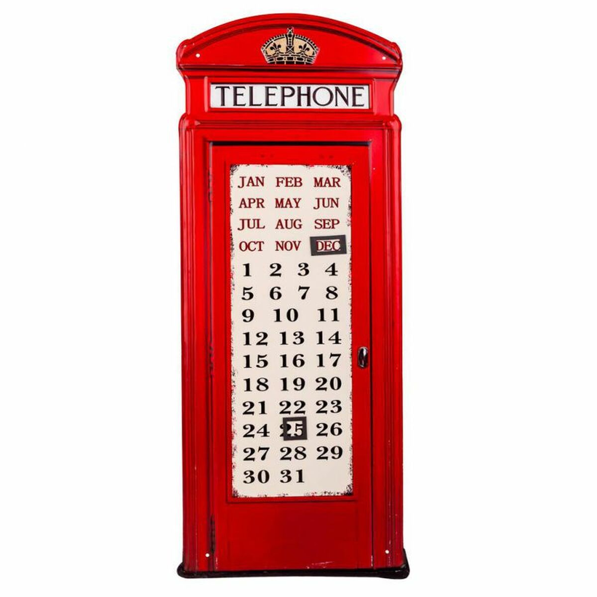 Placa de Parede Alexandra House Living Telephone Ferro 75 x 30 cm